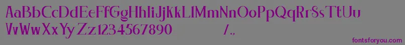 Concetta Kalvani Serif Block Font – Purple Fonts on Gray Background