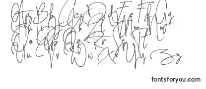 Шрифт Concetta Kalvani Signature