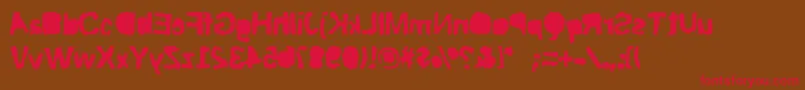Riptrashround Font – Red Fonts on Brown Background