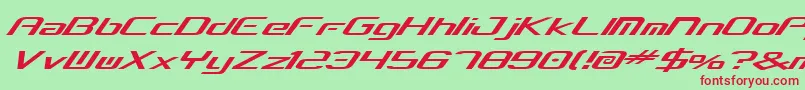 concielianbreak Font – Red Fonts on Green Background