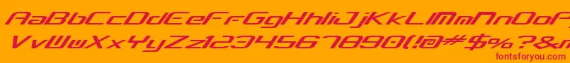 concielianbreak Font – Red Fonts on Orange Background