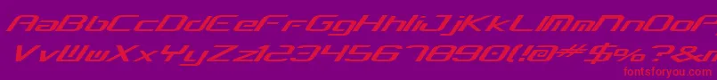 concielianbreak Font – Red Fonts on Purple Background