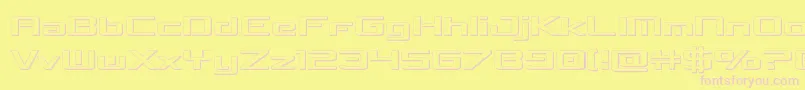 concielianbreak3d Font – Pink Fonts on Yellow Background