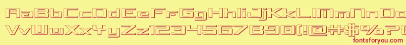 concielianbreak3d Font – Red Fonts on Yellow Background