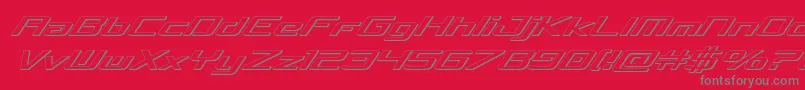 concielianbreak3dital Font – Gray Fonts on Red Background