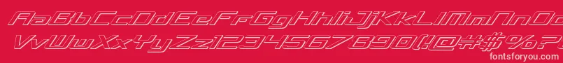 concielianbreak3dital Font – Pink Fonts on Red Background
