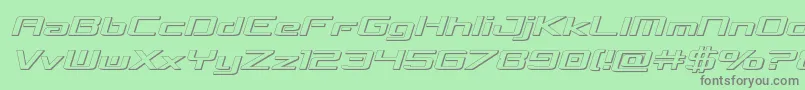 More about concielianbreak3dsemital Font concielianbreak3dsemital Font – Gray Fonts on Green Background