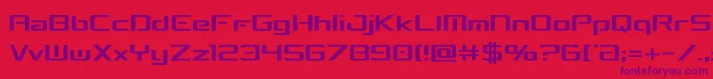 concielianbreakcond Font – Purple Fonts on Red Background