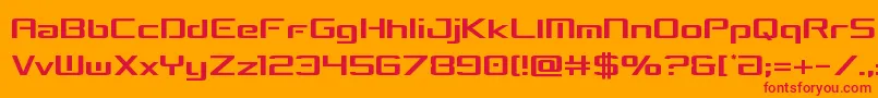 concielianbreakcond Font – Red Fonts on Orange Background