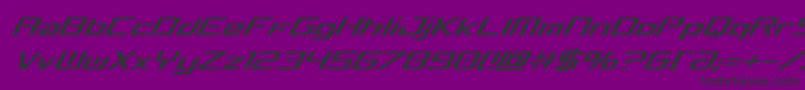 Fonte concielianbreakcondital – fontes pretas em um fundo violeta