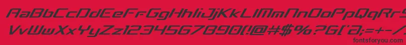 concielianbreakcondital Font – Black Fonts on Red Background