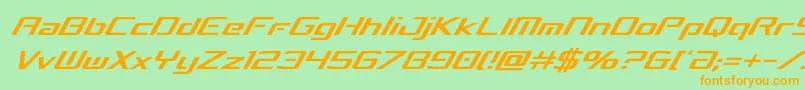 concielianbreakcondital Font – Orange Fonts on Green Background