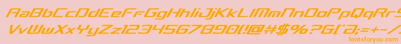 concielianbreakcondital Font – Orange Fonts on Pink Background