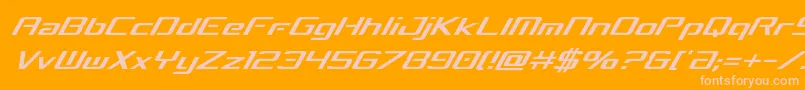 concielianbreakcondital Font – Pink Fonts on Orange Background