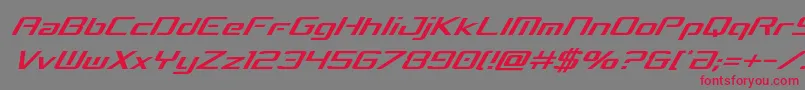 concielianbreakcondital Font – Red Fonts on Gray Background