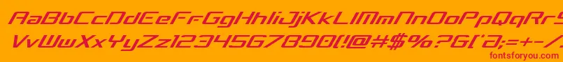 concielianbreakcondital Font – Red Fonts on Orange Background