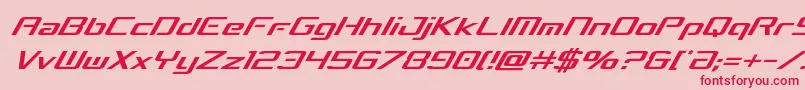concielianbreakcondital Font – Red Fonts on Pink Background