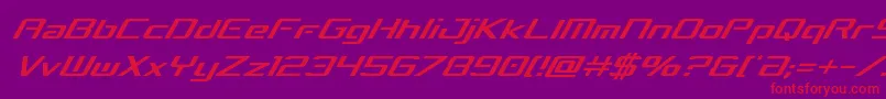 フォントconcielianbreakcondital – 紫の背景に赤い文字