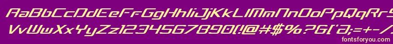 concielianbreakcondital Font – Yellow Fonts on Purple Background