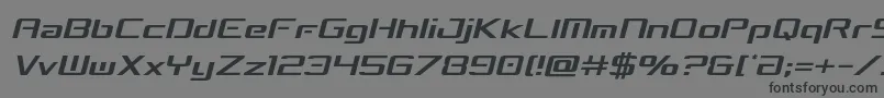 Шрифт concielianbreakcondsemital – чёрные шрифты на сером фоне