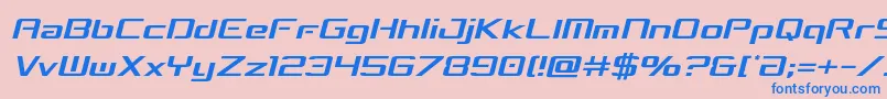 concielianbreakcondsemital Font – Blue Fonts on Pink Background