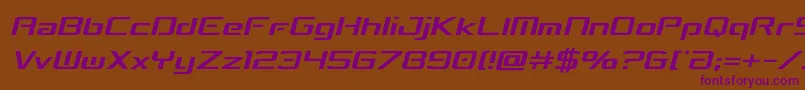 concielianbreakcondsemital Font – Purple Fonts on Brown Background