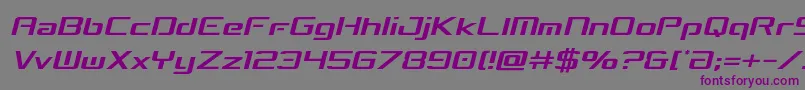 concielianbreakcondsemital Font – Purple Fonts on Gray Background