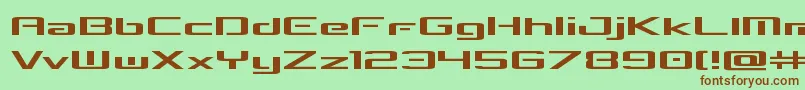 concielianbreakexpand-fontti – ruskeat fontit vihreällä taustalla