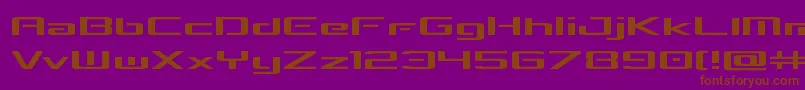 concielianbreakexpand-Schriftart – Braune Schriften auf violettem Hintergrund