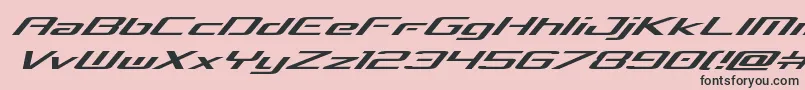 concielianbreakexpandital Font – Black Fonts on Pink Background