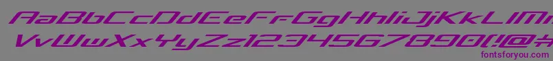 Шрифт concielianbreakexpandital – фиолетовые шрифты на сером фоне