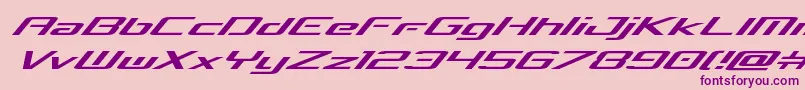 concielianbreakexpandital Font – Purple Fonts on Pink Background