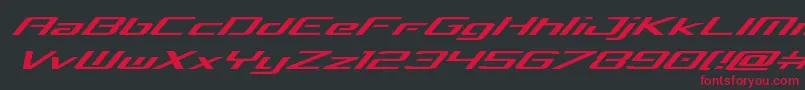concielianbreakexpandital Font – Red Fonts on Black Background