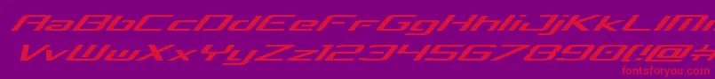 concielianbreakexpandital Font – Red Fonts on Purple Background