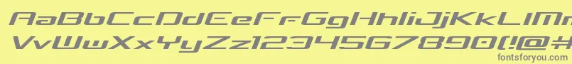 concielianbreakexpandsemital Font – Gray Fonts on Yellow Background