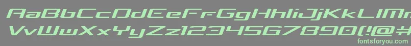 concielianbreakexpandsemital Font – Green Fonts on Gray Background