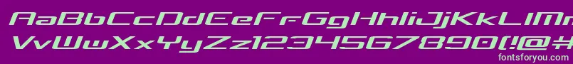 concielianbreakexpandsemital Font – Green Fonts on Purple Background