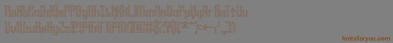 YourComplexOBrk Font – Brown Fonts on Gray Background