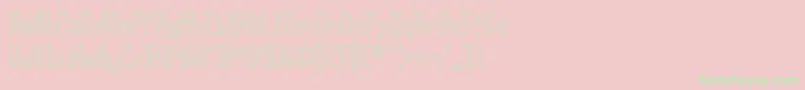YourComplexOBrk Font – Green Fonts on Pink Background