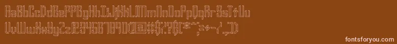 YourComplexOBrk Font – Pink Fonts on Brown Background