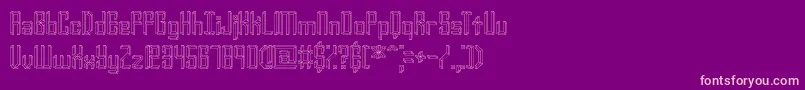 YourComplexOBrk Font – Pink Fonts on Purple Background