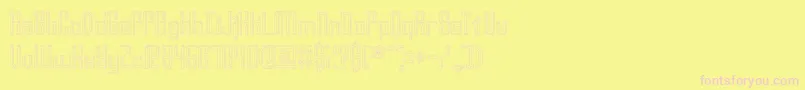 YourComplexOBrk Font – Pink Fonts on Yellow Background