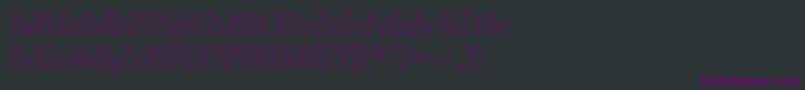 YourComplexOBrk Font – Purple Fonts on Black Background