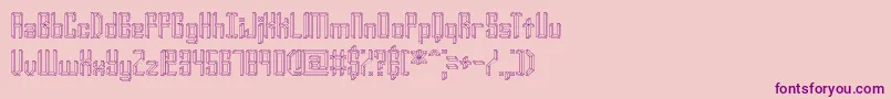 YourComplexOBrk Font – Purple Fonts on Pink Background