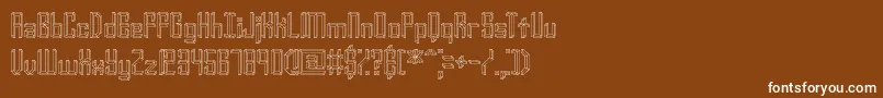 YourComplexOBrk Font – White Fonts on Brown Background