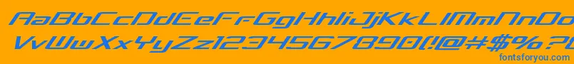 concielianbreakital Font – Blue Fonts on Orange Background