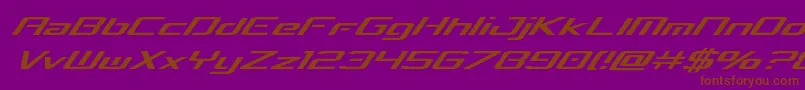concielianbreakital Font – Brown Fonts on Purple Background