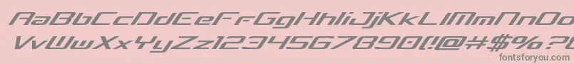 concielianbreakital Font – Gray Fonts on Pink Background
