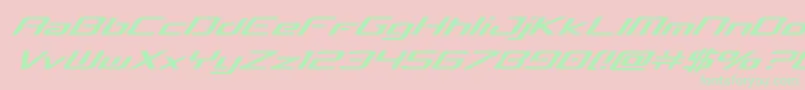 concielianbreakital Font – Green Fonts on Pink Background