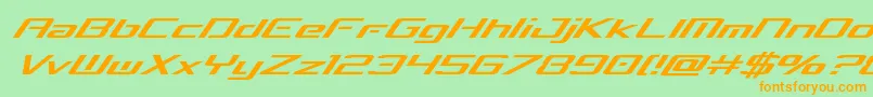 concielianbreakital Font – Orange Fonts on Green Background